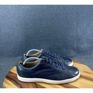 Cole Haan Men Grand Crosscourt II Sneakers Leather Blue Sneaker C26522 Size 9.5M